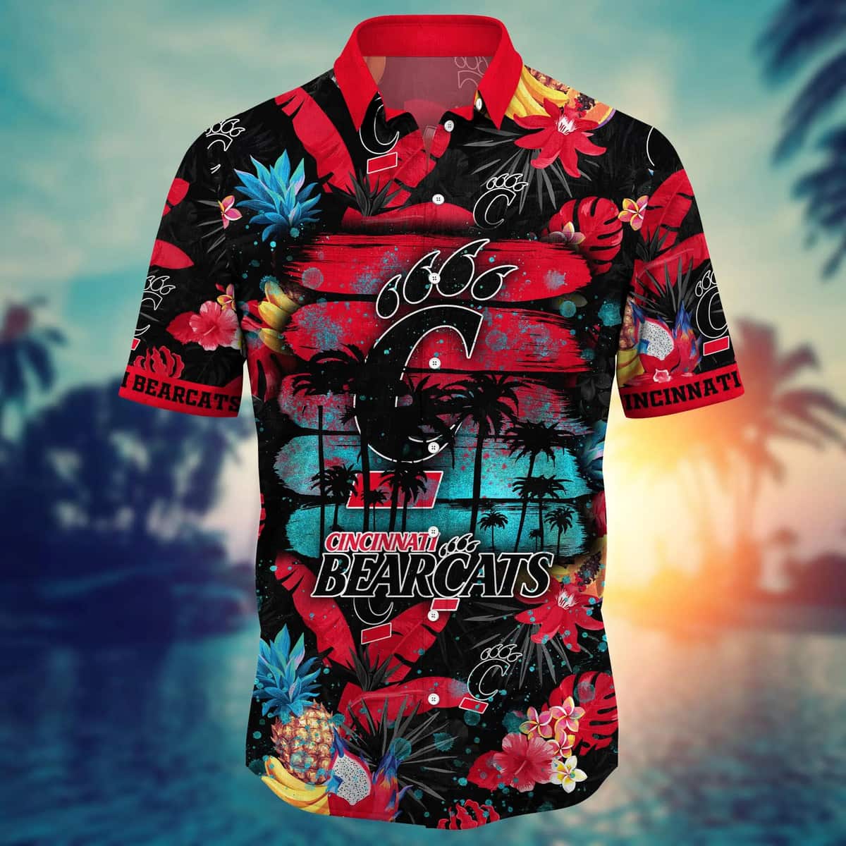 Summer Aloha Cincinnati Bearcats NCAA Hawaiian Shirt Practical Beach Gift Summer Aloha Cincinnati Bearcats NCAA Hawaiian Shirt Practical Beach Gift