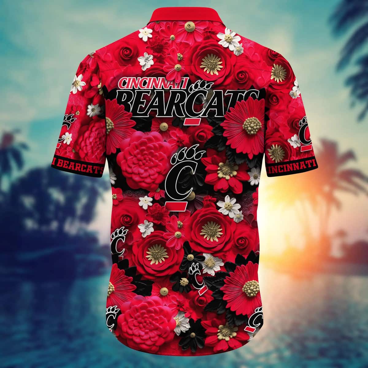 Floral Aloha NCAA Cincinnati Bearcats Hawaiian Shirt Gift For Beach Vacation Floral Aloha NCAA Cincinnati Bearcats Hawaiian Shirt Gift For Beach Vacation