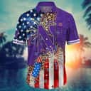 NCAA Northwestern Wildcats Hawaiian Shirt Fireworks Independence Day