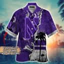 Vintage Aloha NCAA Northwestern Wildcats Hawaiian Shirt Custom Name Best Beach Gift