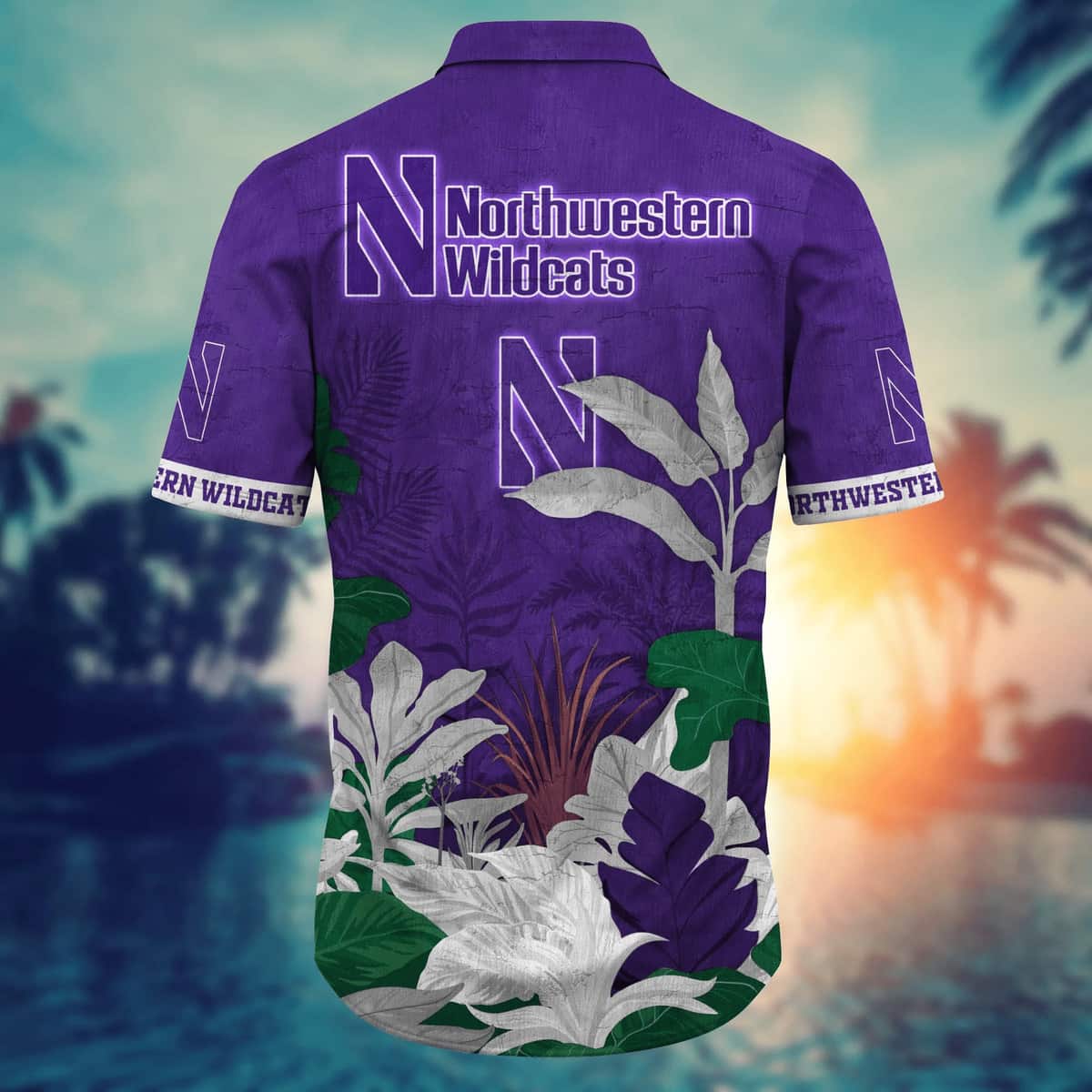 NCAA Northwestern Wildcats Hawaiian Shirt Gift For Beach Vacation NCAA Northwestern Wildcats Hawaiian Shirt Gift For Beach Vacation