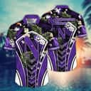 NCAA Northwestern Wildcats Hawaiian Shirt Tropical Flower Pattern Beach Vacation Gift