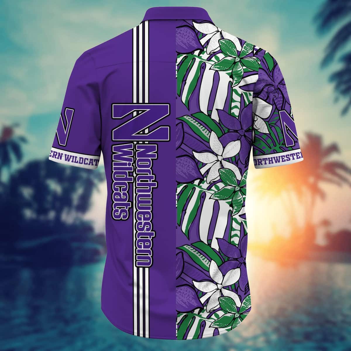 Summer Aloha NCAA Northwestern Wildcats Hawaiian Shirt Beach Gift For Him