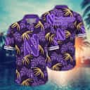 NCAA Northwestern Wildcats Hawaiian Shirt Palm Leaves Pattern Summer Vacation Gift