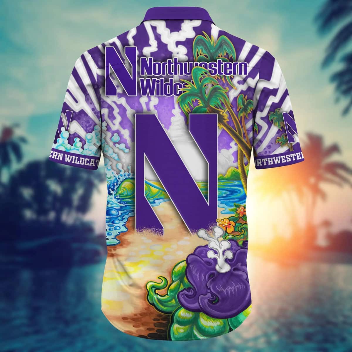 NCAA Northwestern Wildcats Hawaiian Shirt Summer Holiday Gift