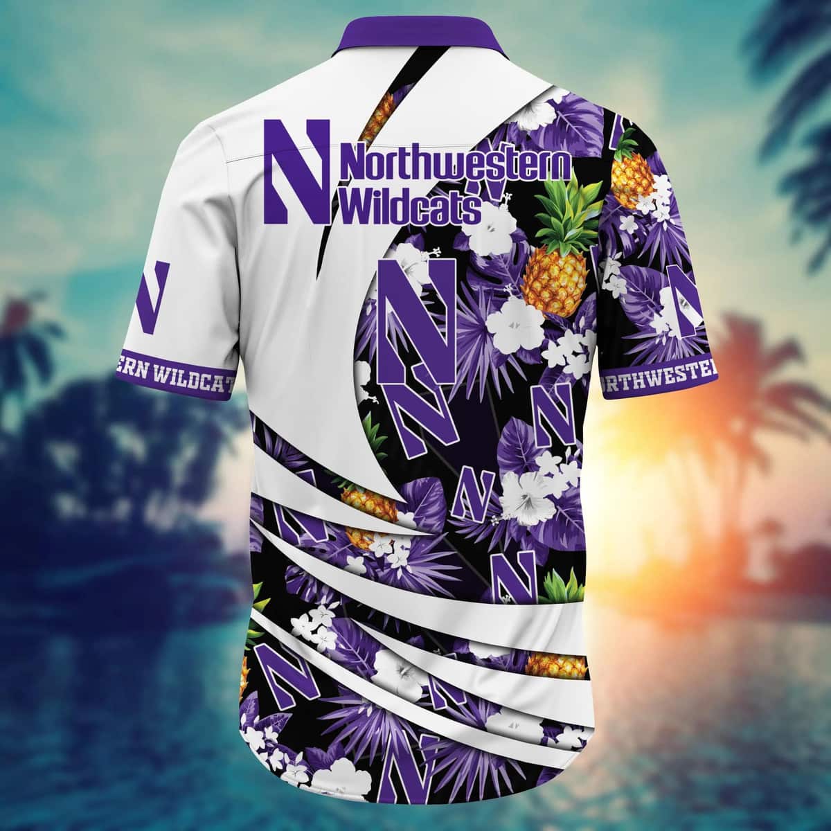 NCAA Northwestern Wildcats Hawaiian Shirt Summer Gift For Friend