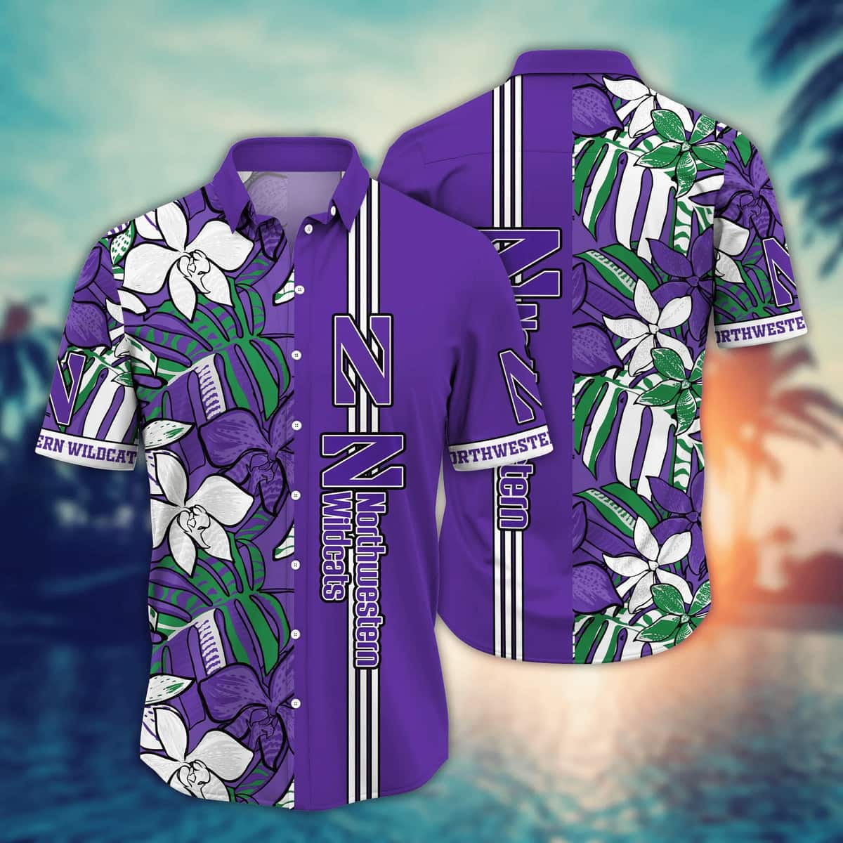 NCAA Northwestern Wildcats Hawaiian Shirt Trendy Summer Gift NCAA Northwestern Wildcats Hawaiian Shirt Trendy Summer Gift