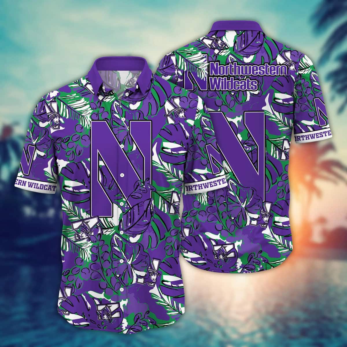 NCAA Northwestern Wildcats Hawaiian Shirt Gift For Hawaii Lovers NCAA Northwestern Wildcats Hawaiian Shirt Gift For Hawaii Lovers