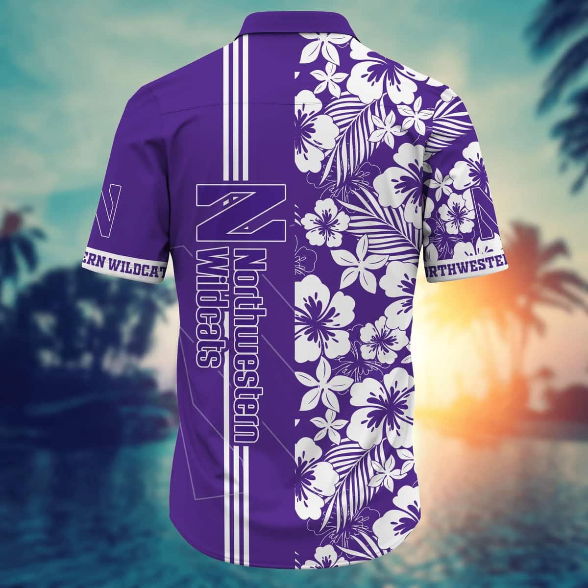 NCAA Northwestern Wildcats Hawaiian Shirt Beach Vacation Gift NCAA Northwestern Wildcats Hawaiian Shirt Beach Vacation Gift