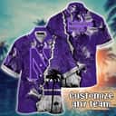 Northwestern Wildcats NCAA Hawaiian Shirt Custom Name Beach Lovers Gift