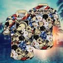 Floral Aloha NCAA Army Black Knights Hawaiian Shirt Independence Day