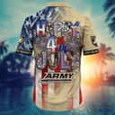 NCAA Army Black Knights Hawaiian Shirt Independence Day Happy 4th Of July NCAA Army Black Knights Hawaiian Shirt Independence Day Happy 4th Of July