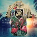 NCAA Army Black Knights Hawaiian Shirt Pink Flamingo And Palm Leaves