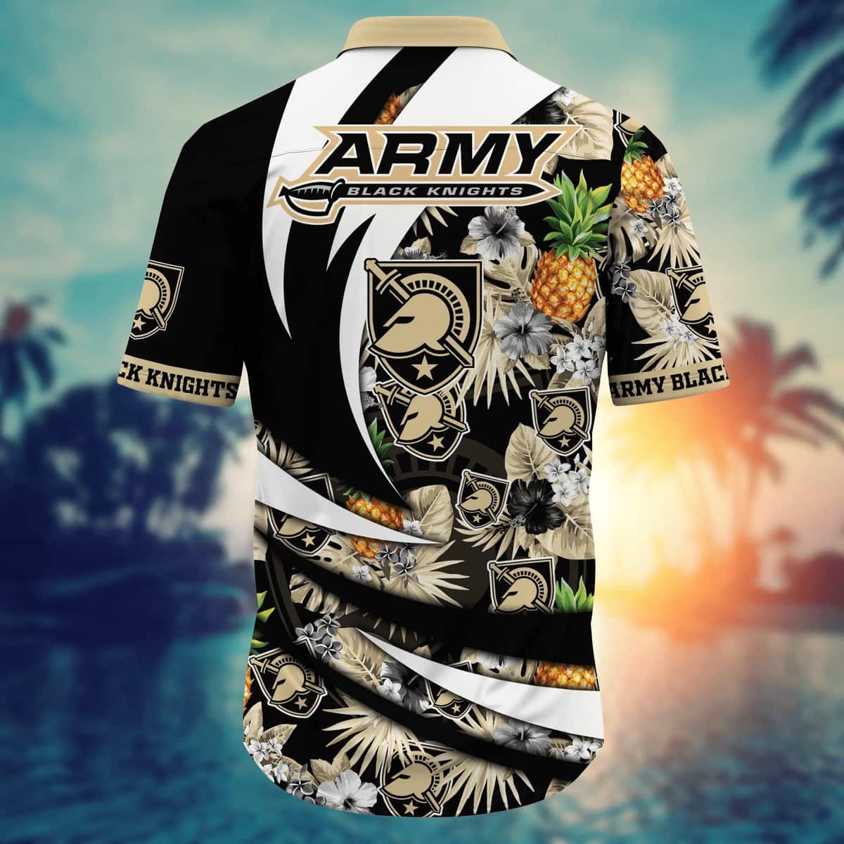 Tropical Aloha NCAA Army Black Knights Hawaiian Shirt Beach Lovers Gift