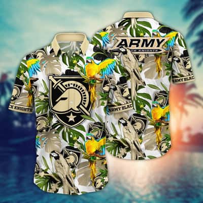 NCAA Army Black Knights Hawaiian Shirt Birds And Palm Leaves Beach Lovers Gift