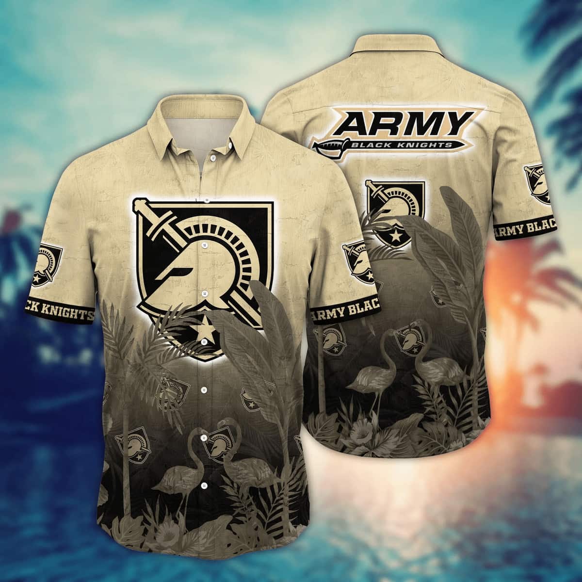 Vintage Aloha NCAA Army Black Knights Hawaiian Shirt Beach Lovers Gift Vintage Aloha NCAA Army Black Knights Hawaiian Shirt Beach Lovers Gift