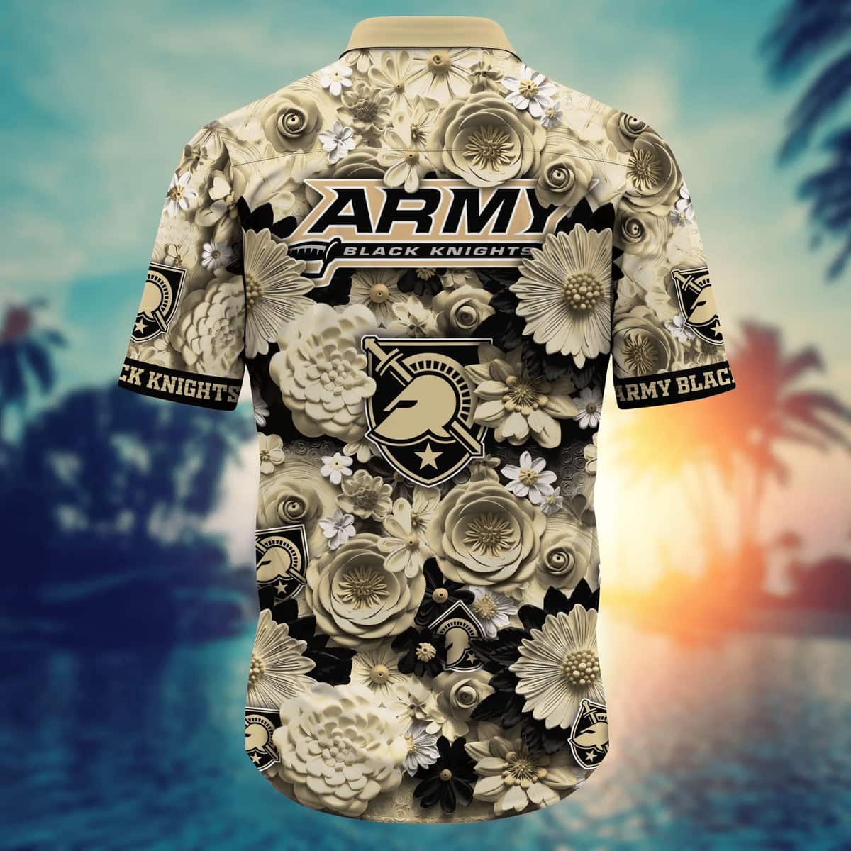 Floral Aloha NCAA Army Black Knights Hawaiian Shirt Gift For Beach Trip