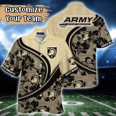 NCAA Army Black Knights Hawaiian Shirt Custom Name Summer Beach Gift