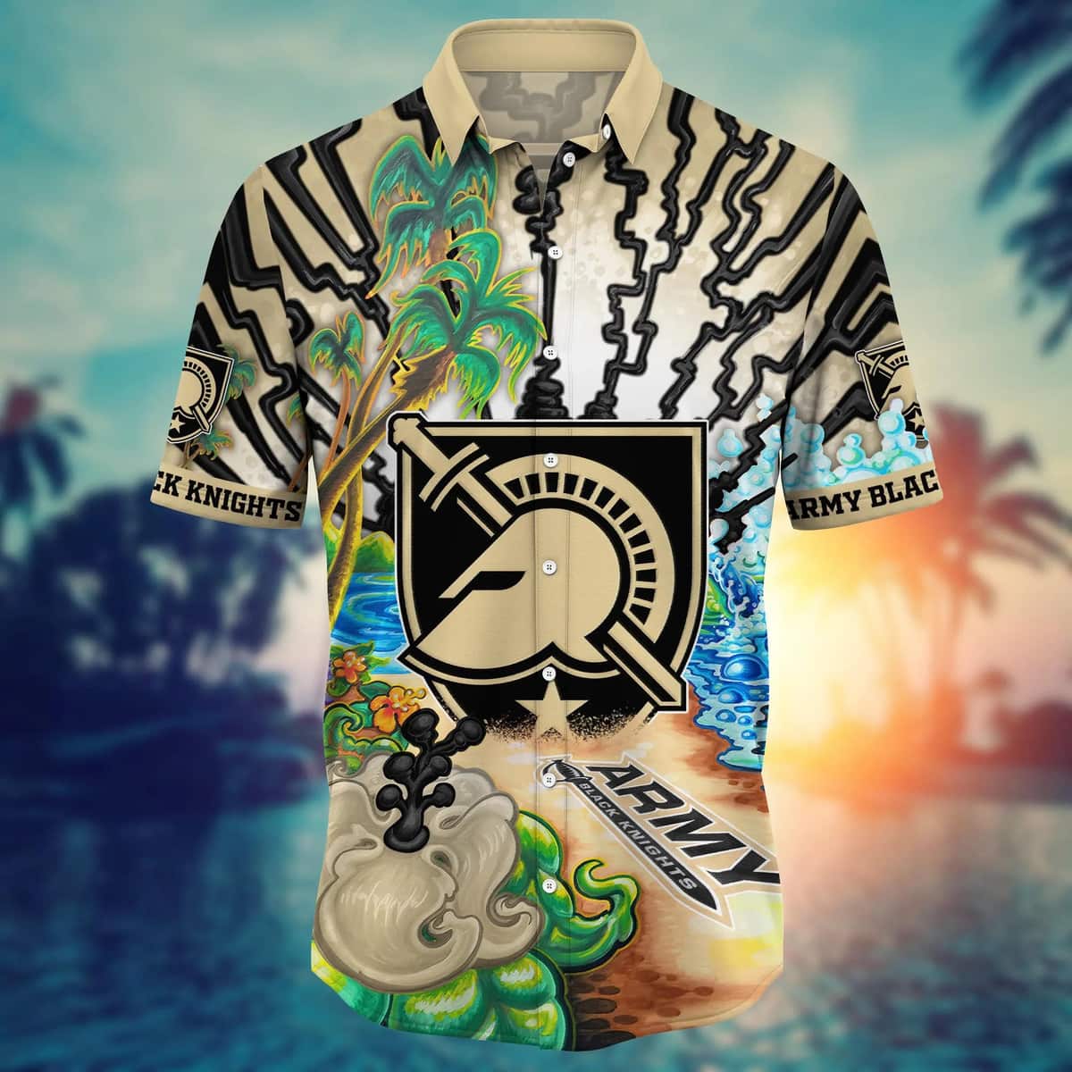 Army Black Knights NCAA Hawaiian Shirt Gift For Beach Lovers Army Black Knights NCAA Hawaiian Shirt Gift For Beach Lovers