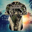 Army Black Knights NCAA Hawaiian Shirt Palm Leaves Pattern