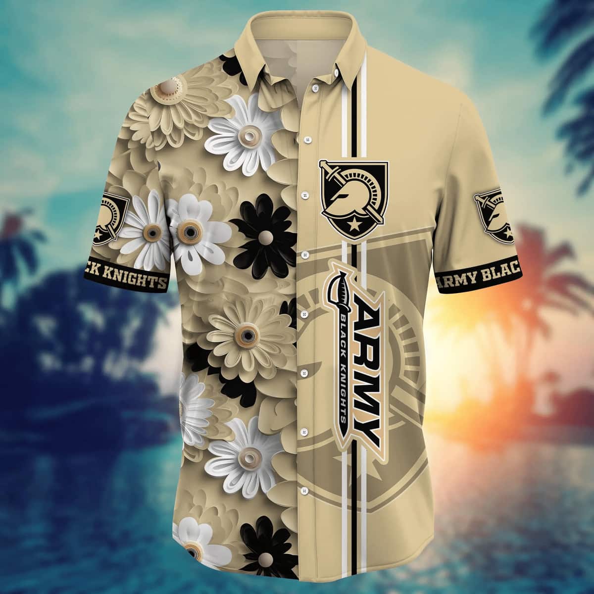 Floral Aloha NCAA Army Black Knights Hawaiian Shirt Trendy Summer Gift