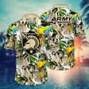 Tropical Aloha NCAA Army Black Knights Hawaiian Shirt Birds And Palm Leaves Tropical Aloha NCAA Army Black Knights Hawaiian Shirt Birds And Palm Leaves