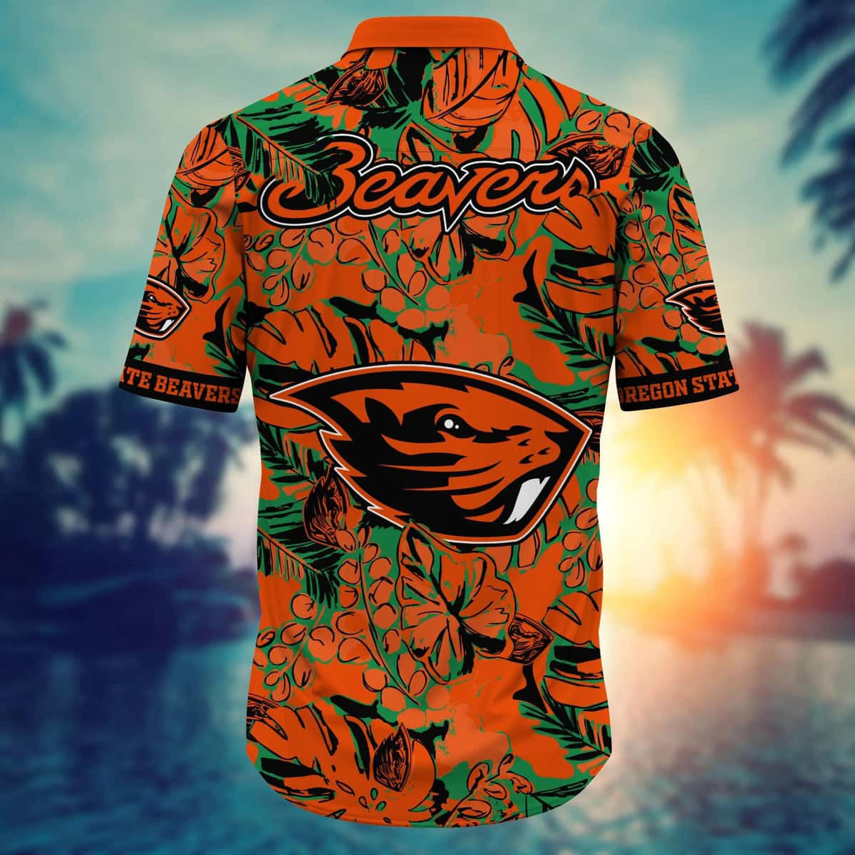 Tropical Aloha NCAA Oregon State Beavers Hawaiian Shirt Beach Vacation Gift Tropical Aloha NCAA Oregon State Beavers Hawaiian Shirt Beach Vacation Gift