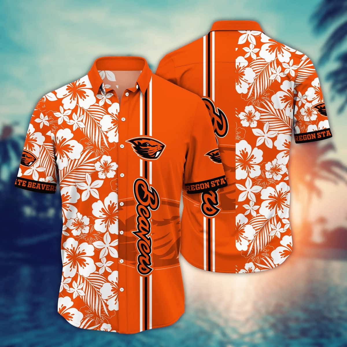 Floral Aloha Oregon State Beavers NCAA Hawaiian Shirt Gift For Beach Vacation Floral Aloha Oregon State Beavers NCAA Hawaiian Shirt Gift For Beach Vacation