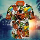 Tropical Aloha NCAA Oregon State Beavers Hawaiian Shirt Birds And Palm Leaves