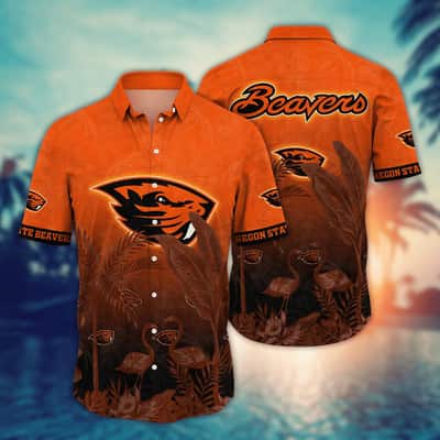 Vintage Aloha NCAA Oregon State Beavers Hawaiian Shirt Beach Vacation Gift