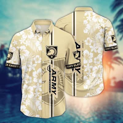 Floral Aloha Army Black Knights NCAA Hawaiian Shirt Gift For Beach Trip
