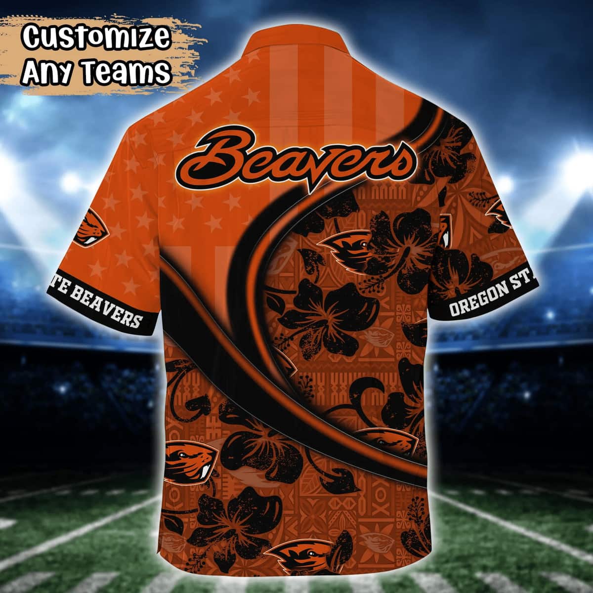NCAA Oregon State Beavers Hawaiian Shirt Custom Name Summer Gift For Friend NCAA Oregon State Beavers Hawaiian Shirt Custom Name Summer Gift For Friend