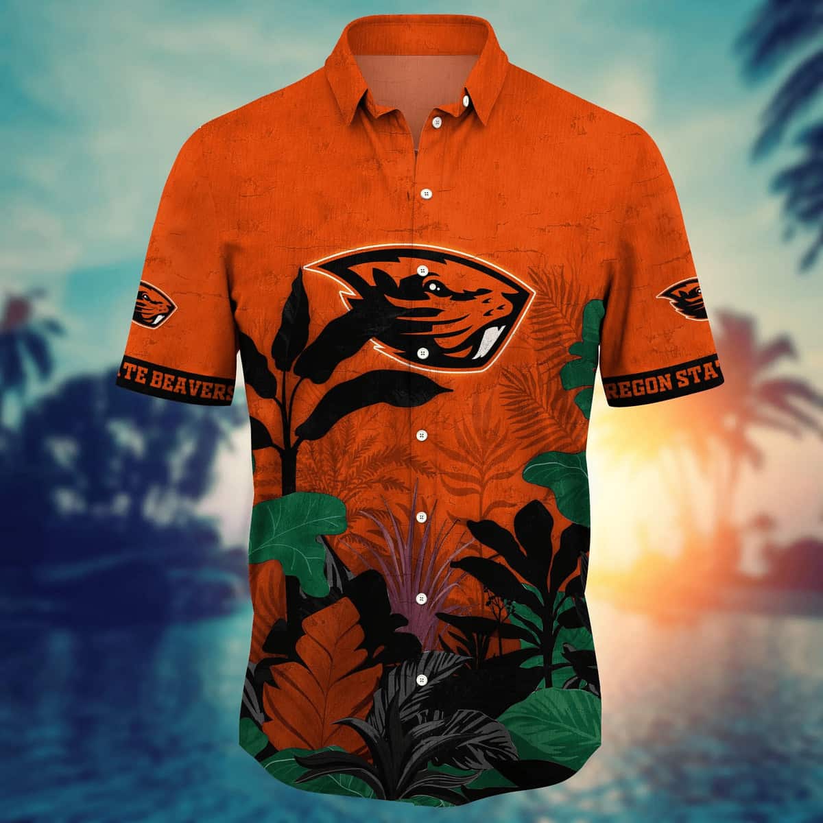 NCAA Oregon State Beavers Hawaiian Shirt Beach Gift For Dad NCAA Oregon State Beavers Hawaiian Shirt Beach Gift For Dad