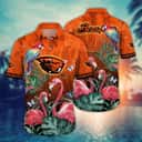 Summer Aloha NCAA Oregon State Beavers Hawaiian Shirt Pink Flamingo And Palm Leaves Summer Aloha NCAA Oregon State Beavers Hawaiian Shirt Pink Flamingo And Palm Leaves