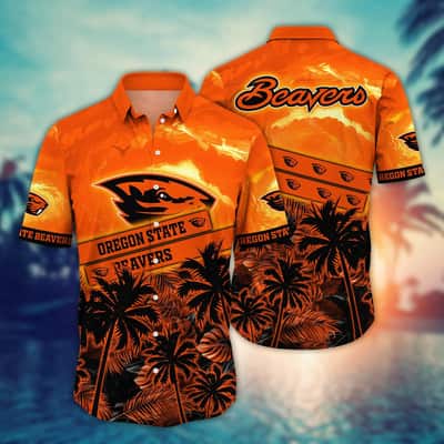 Vintage Aloha NCAA Oregon State Beavers Hawaiian Shirt Gift For Beach Lovers
