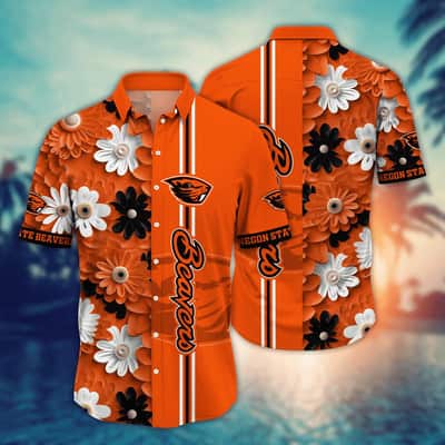 Floral Aloha NCAA Oregon State Beavers Hawaiian Shirt Beach Lovers Gift
