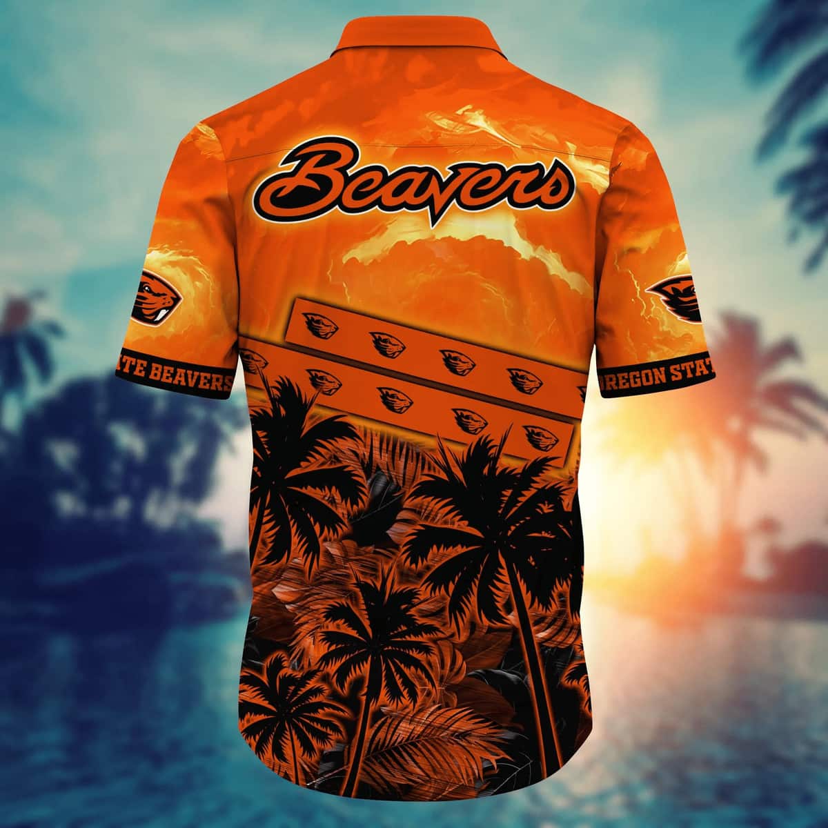 Vintage Aloha NCAA Oregon State Beavers Hawaiian Shirt Gift For Beach Lovers