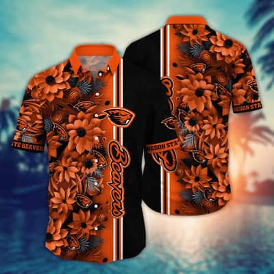 Floral Aloha NCAA Oregon State Beavers Hawaiian Shirt Summer Holiday Gift