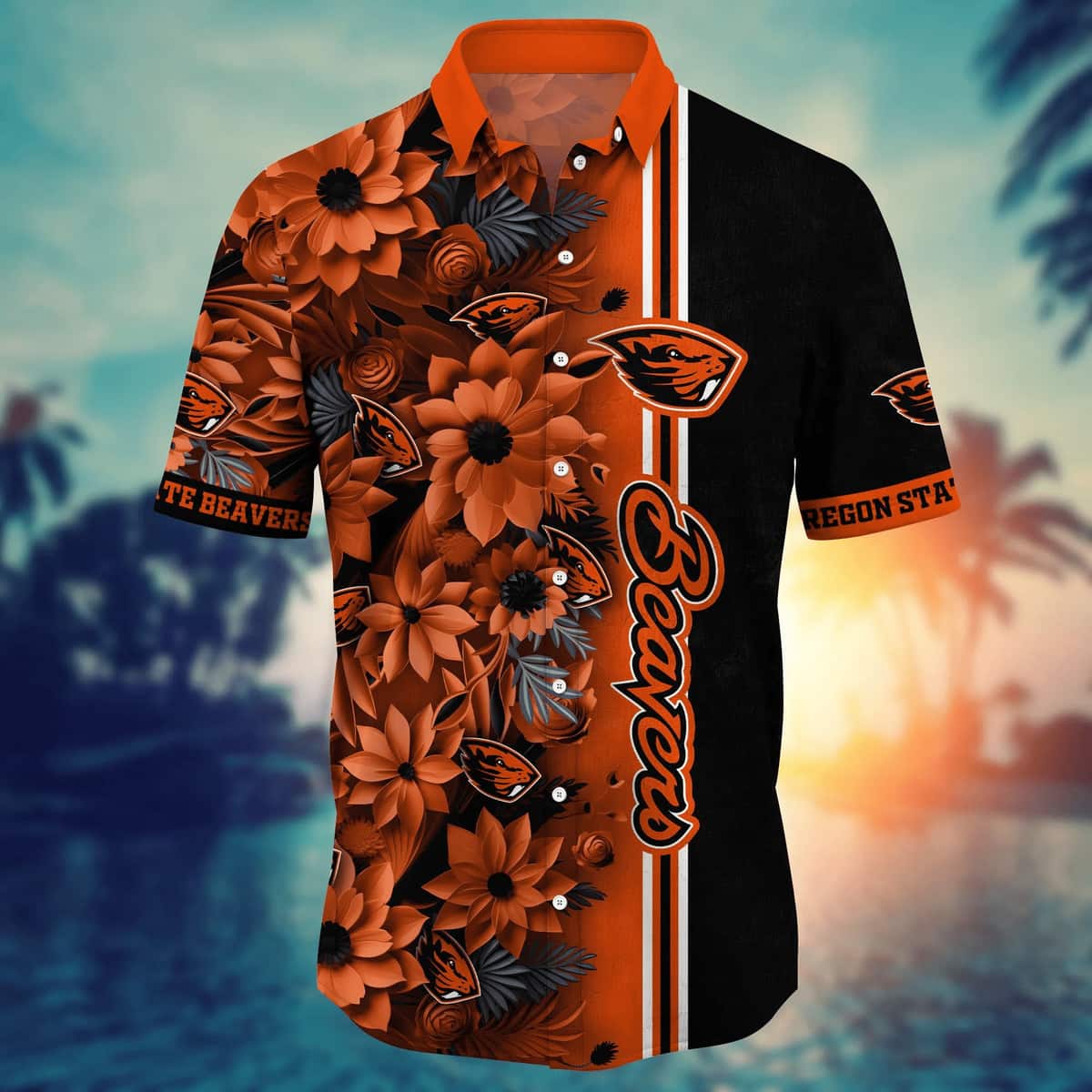 Floral Aloha NCAA Oregon State Beavers Hawaiian Shirt Summer Holiday Gift Floral Aloha NCAA Oregon State Beavers Hawaiian Shirt Summer Holiday Gift