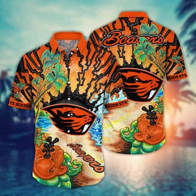 NCAA Oregon State Beavers Hawaiian Shirt Gift For Sporty Husband