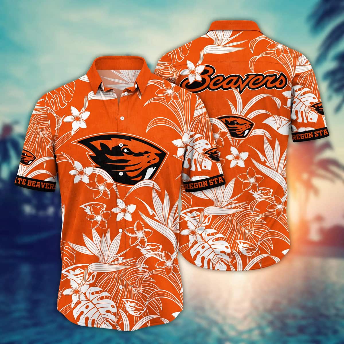 NCAA Oregon State Beavers Hawaiian Shirt Beach Gift For Him NCAA Oregon State Beavers Hawaiian Shirt Beach Gift For Him