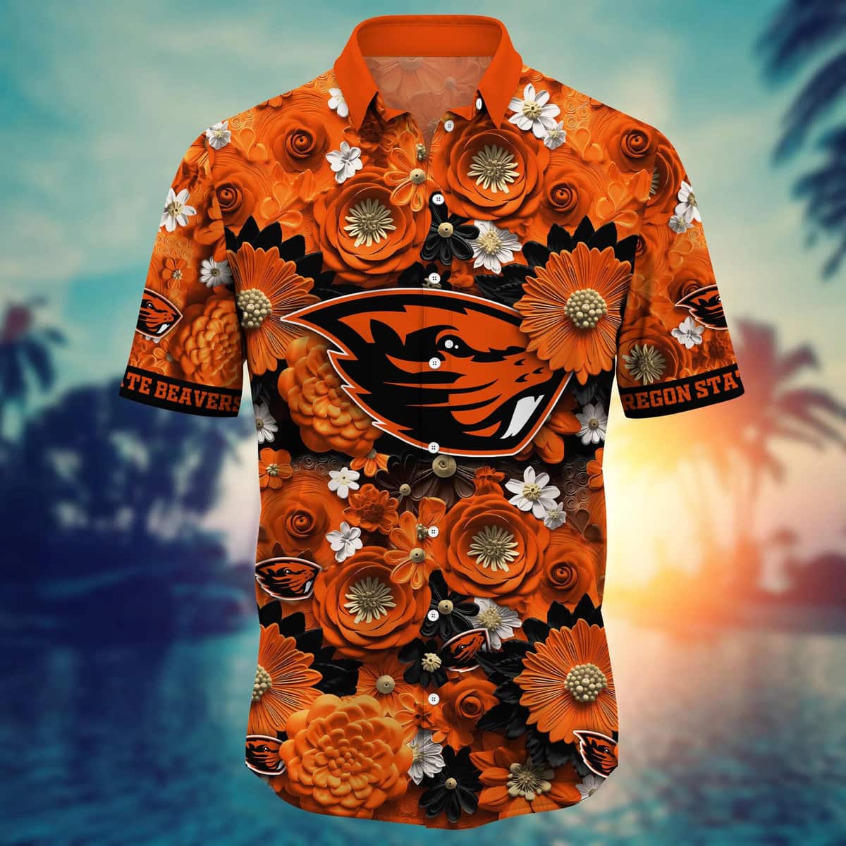 Floral Aloha NCAA Oregon State Beavers Hawaiian Shirt Summer Gift For Friend Floral Aloha NCAA Oregon State Beavers Hawaiian Shirt Summer Gift For Friend