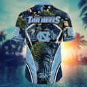 NCAA North Carolina Tar Heels Hawaiian Shirt Palm Leaves Pattern Practical Beach Gift