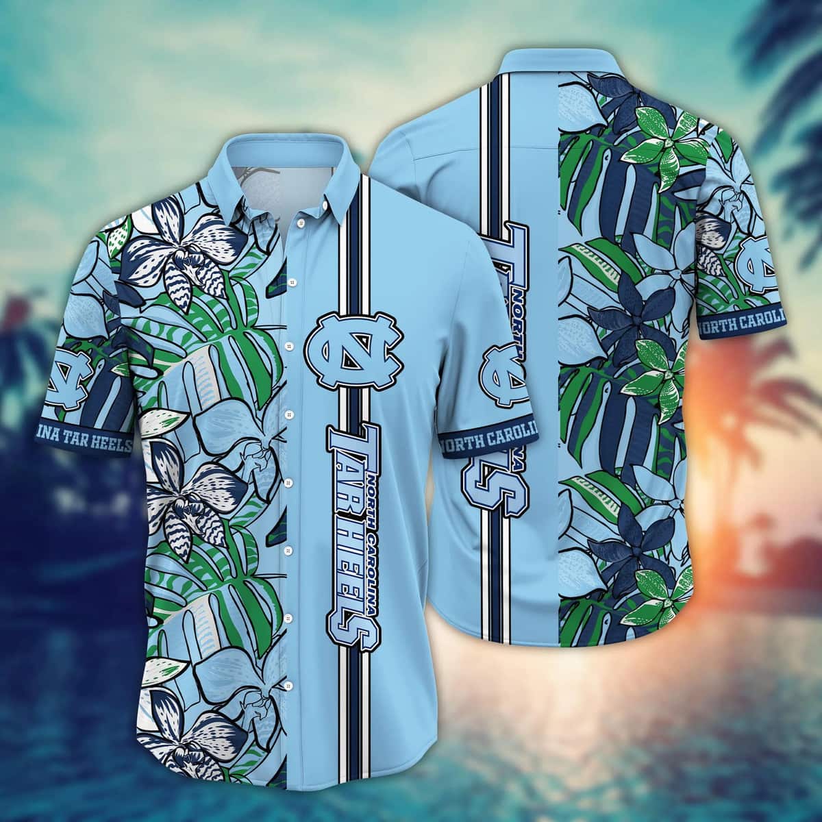 NCAA North Carolina Tar Heels Hawaiian Shirt Summer Gift For Friend NCAA North Carolina Tar Heels Hawaiian Shirt Summer Gift For Friend
