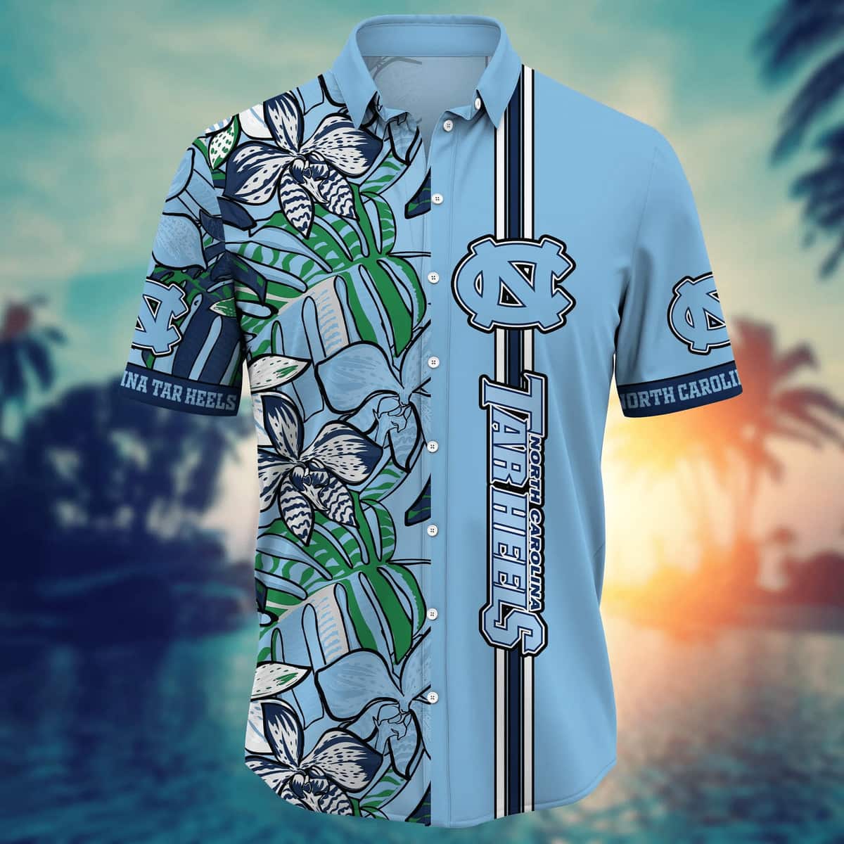 NCAA North Carolina Tar Heels Hawaiian Shirt Summer Gift For Friend NCAA North Carolina Tar Heels Hawaiian Shirt Summer Gift For Friend