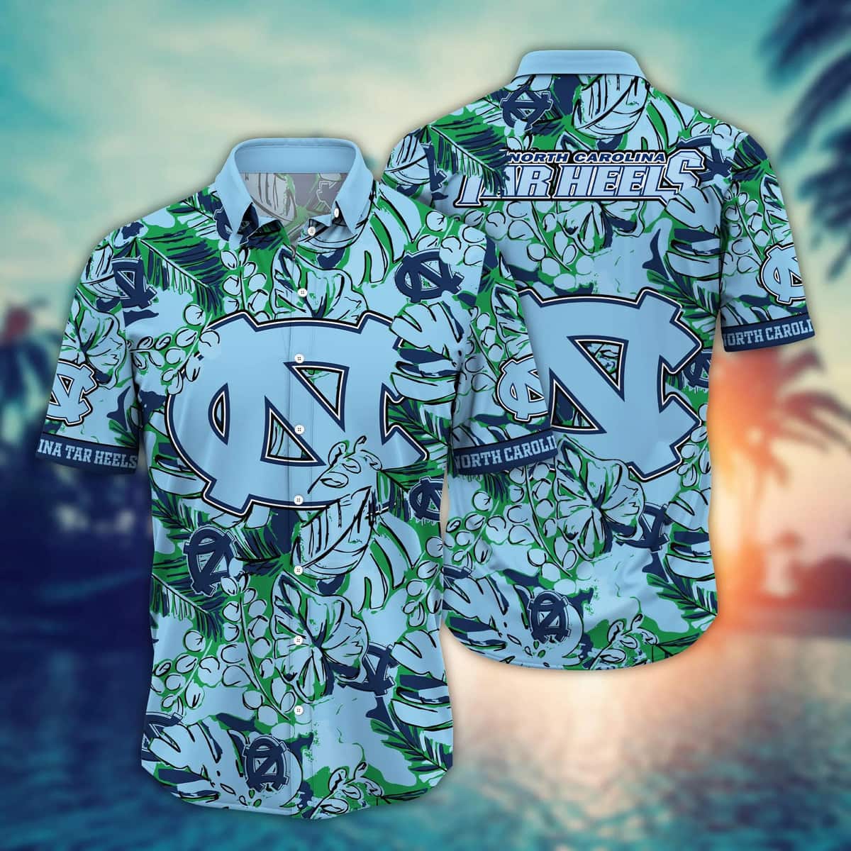 NCAA North Carolina Tar Heels Hawaiian Shirt Practical Beach Gift For Him NCAA North Carolina Tar Heels Hawaiian Shirt Practical Beach Gift For Him