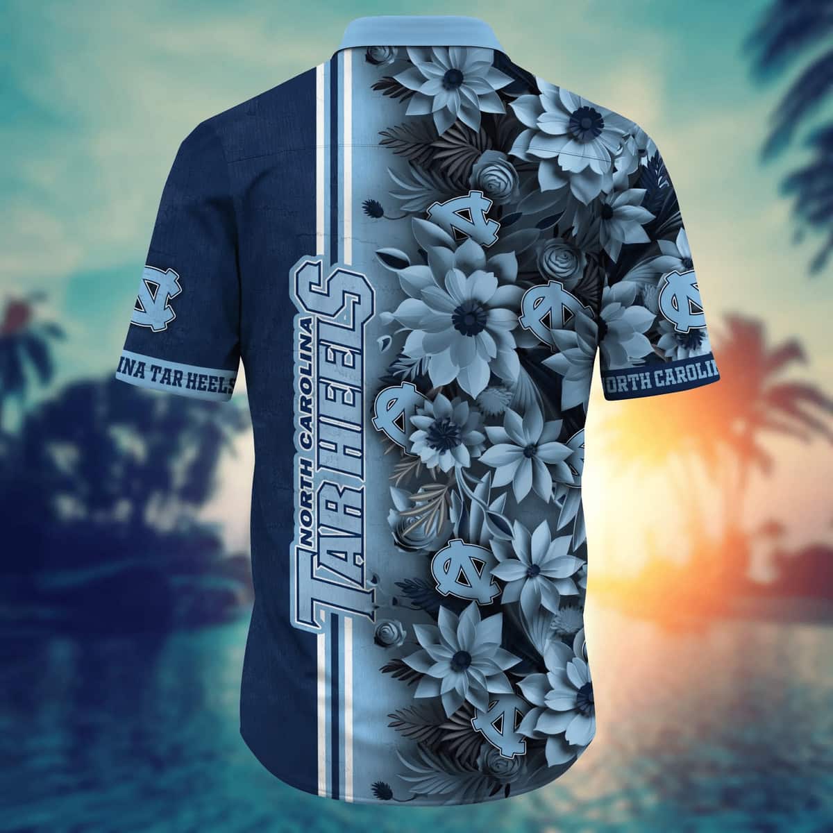 Floral Aloha NCAA North Carolina Tar Heels Hawaiian Shirt Summer Vacation Gift Floral Aloha NCAA North Carolina Tar Heels Hawaiian Shirt Summer Vacation Gift