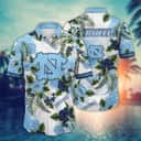 NCAA North Carolina Tar Heels Hawaiian Shirt Hibiscus Flowers Pattern NCAA North Carolina Tar Heels Hawaiian Shirt Hibiscus Flowers Pattern