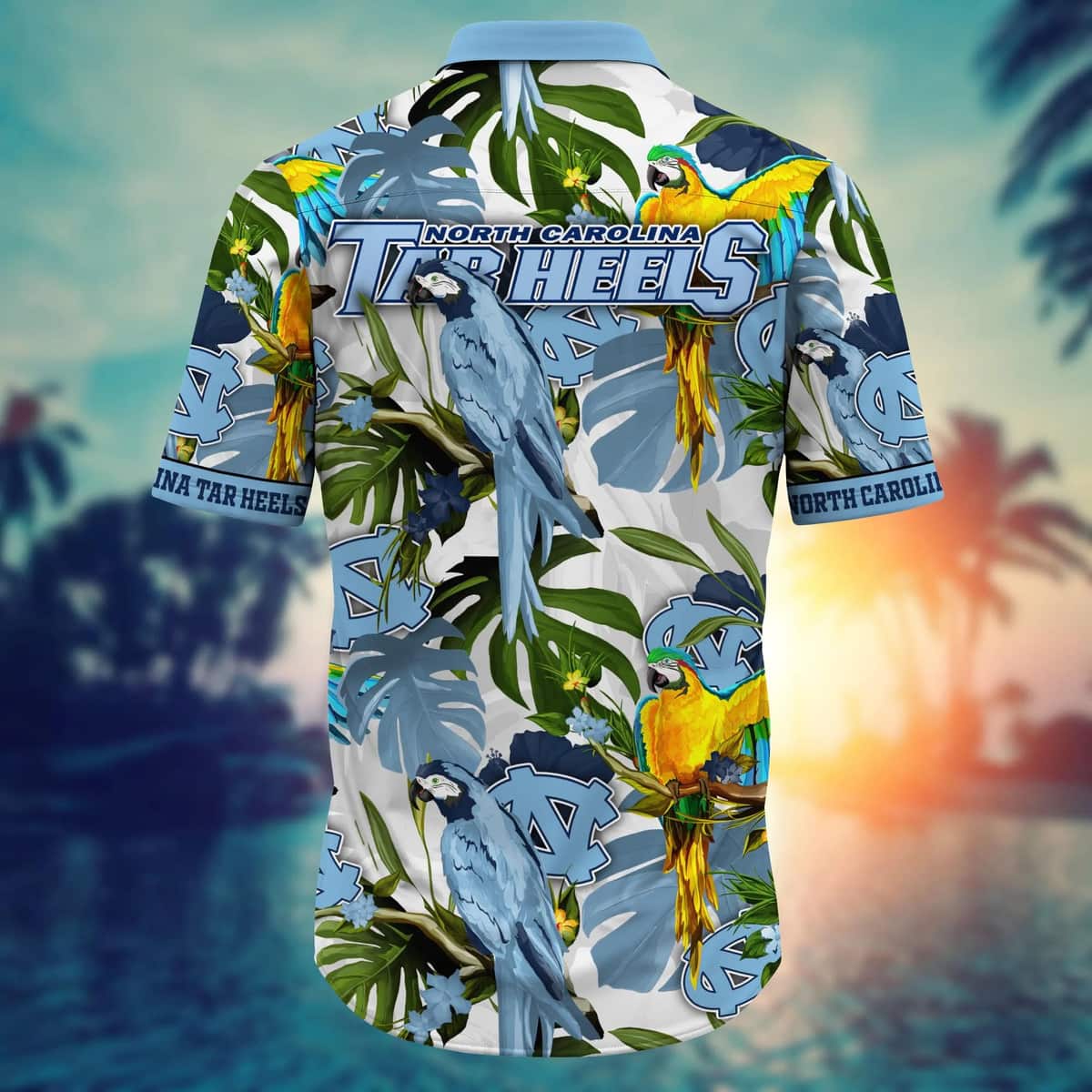 Summer Aloha NCAA North Carolina Tar Heels Hawaiian Shirt Birds And Palm Leaves Summer Aloha NCAA North Carolina Tar Heels Hawaiian Shirt Birds And Palm Leaves