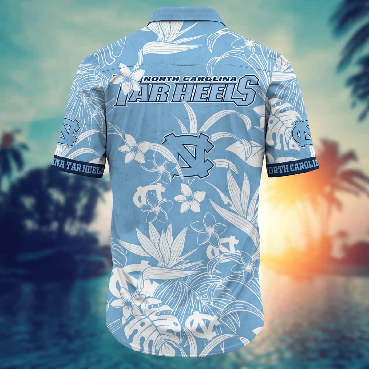 NCAA North Carolina Tar Heels Hawaiian Shirt Gift For Beach Trip NCAA North Carolina Tar Heels Hawaiian Shirt Gift For Beach Trip